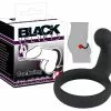 Black Velvets Cockring Met Perineum Stimulator