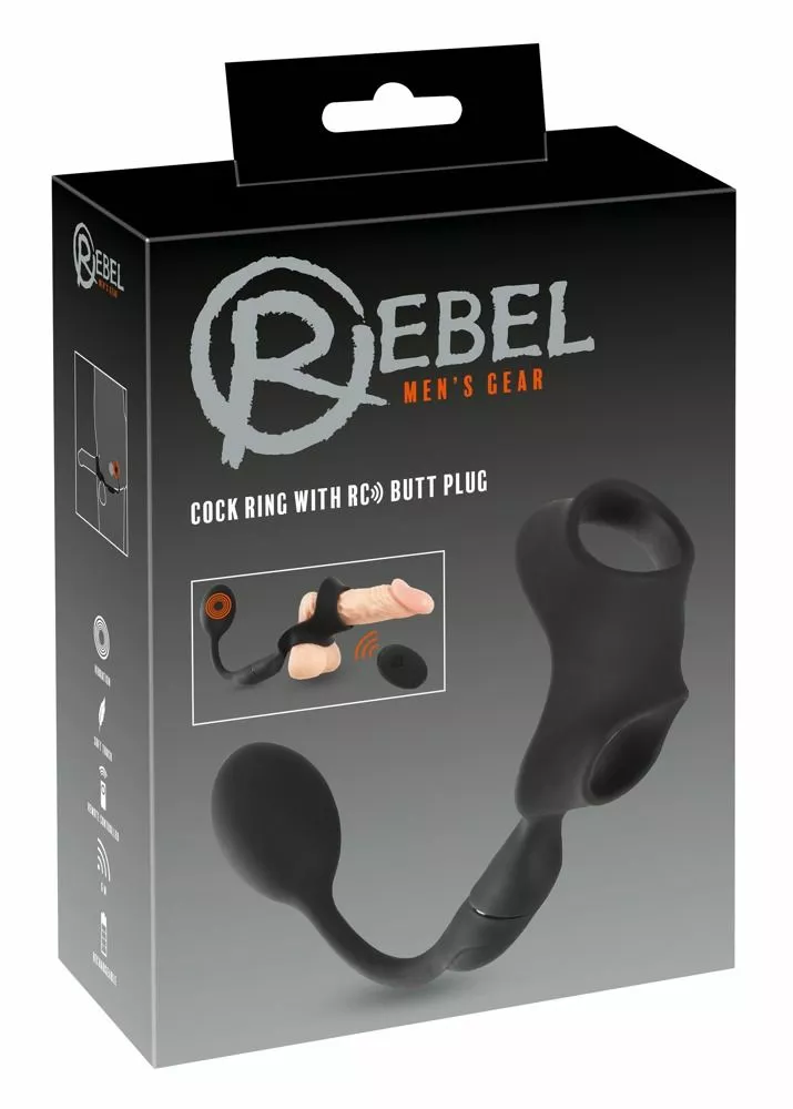 Rebel Cockring Met RC Buttplug - Afbeelding 2