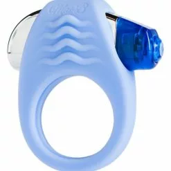 Mae B Cockring Met Vibratie Stylish Soft Touch - Blauw