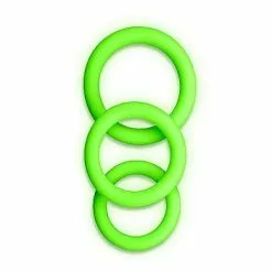 Ouch! Cockring Set 3 - Neon Groen