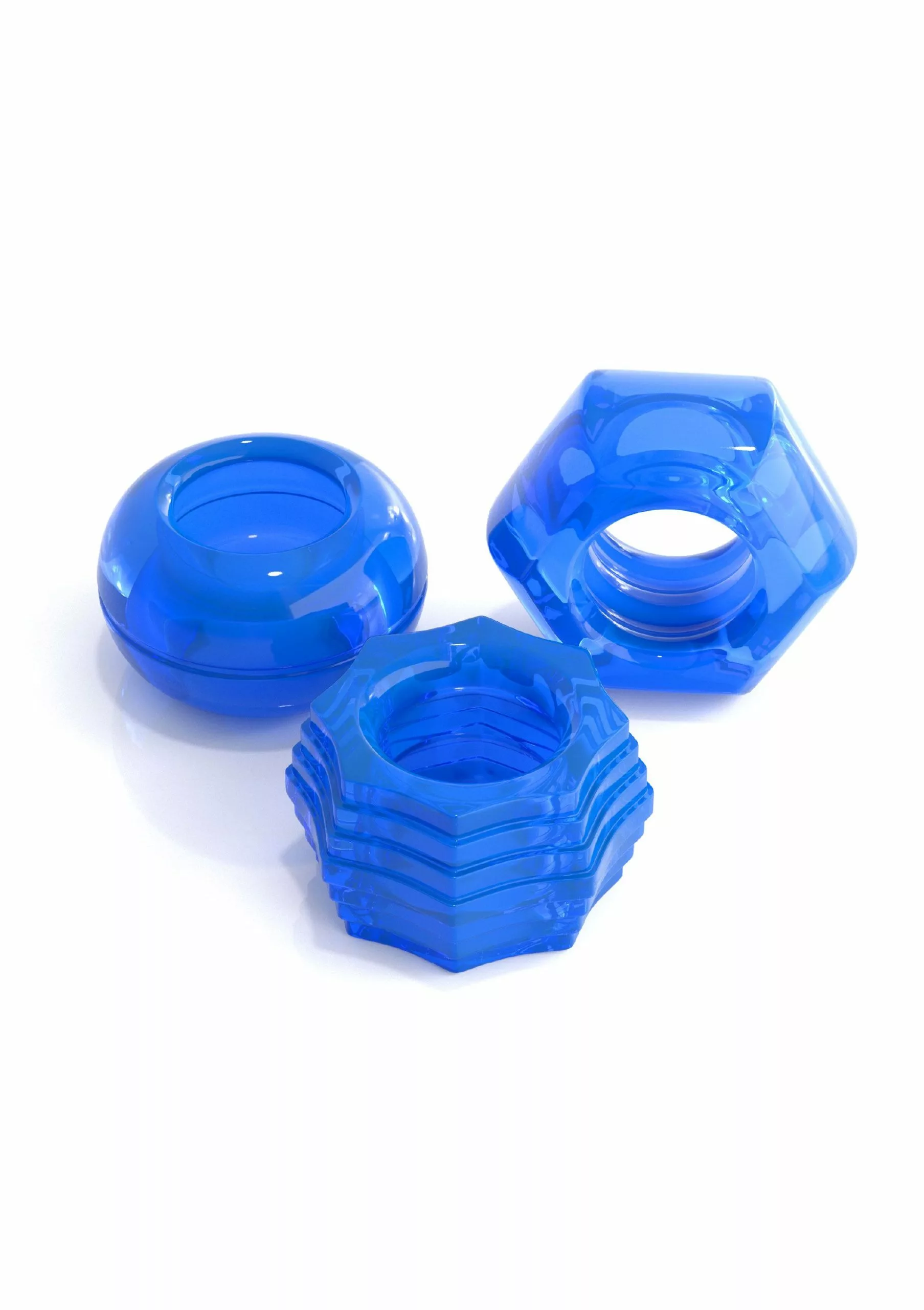 Pipedream Cockring Set Deluxe - Blauw