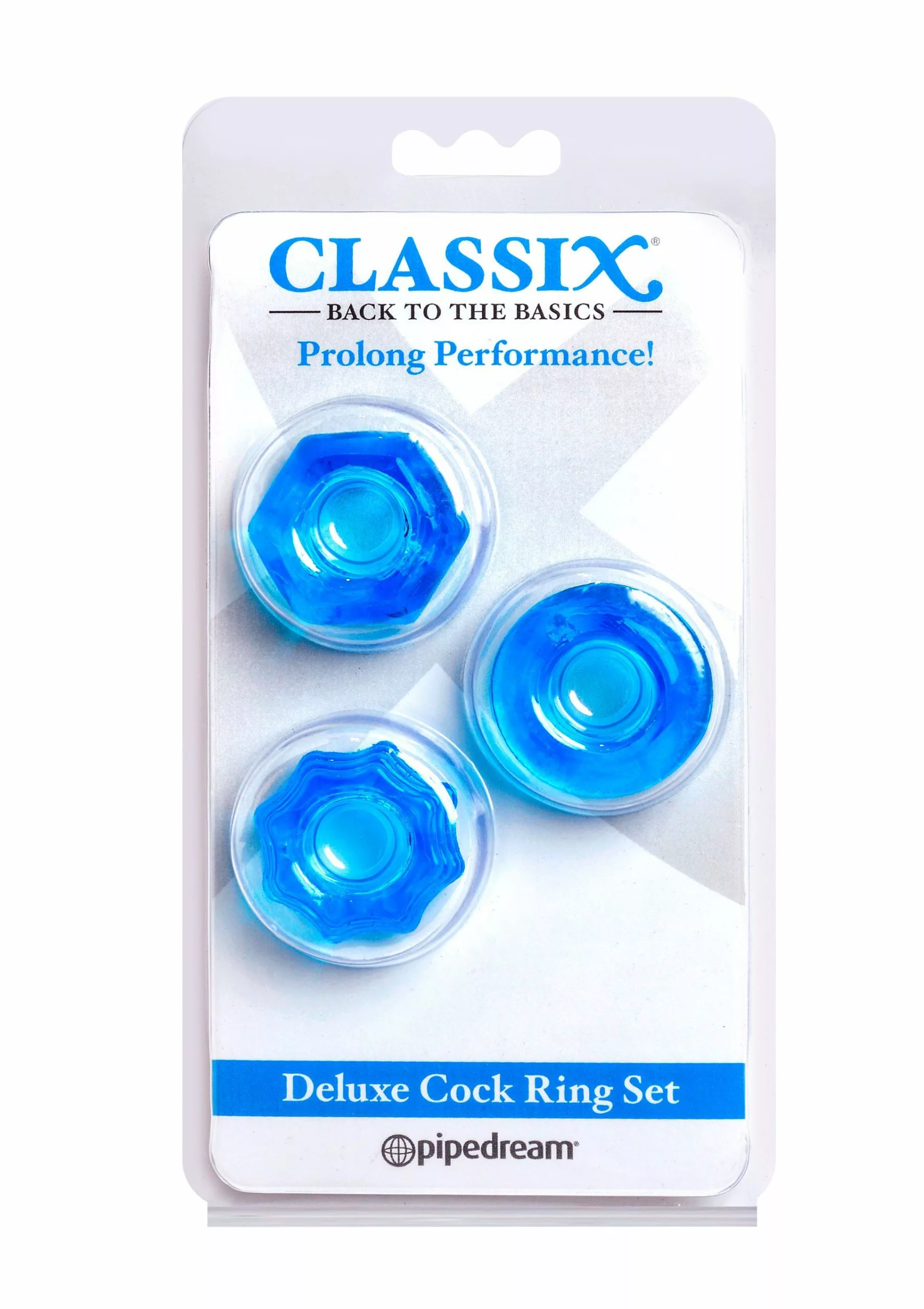 Pipedream Cockring Set Deluxe - Blauw - Afbeelding 2
