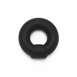 Hidden Desire Cockring Stud Van Zacht Siliconen - Zwart