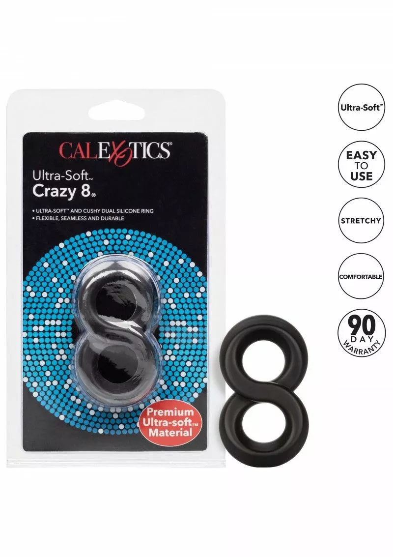 California Exotic Cockring - Ultra Soft Crazy 8 Ring - Afbeelding 6