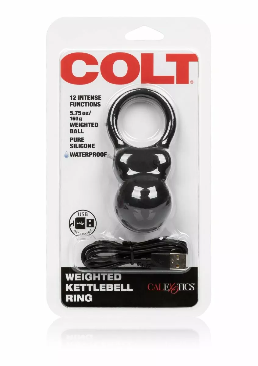 Colt Cockring Weighted Kettlebell Ring - Zwart* - Afbeelding 2