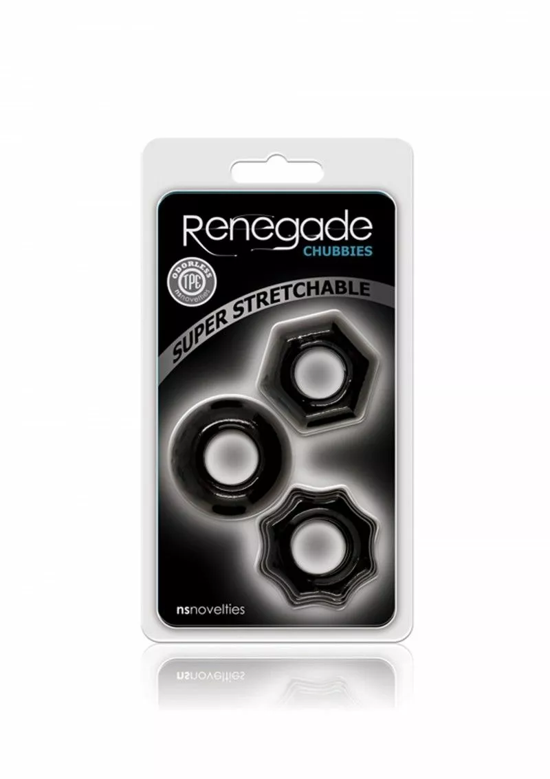 Cockringen Set Renegade Chubbies - Zwart - Afbeelding 2