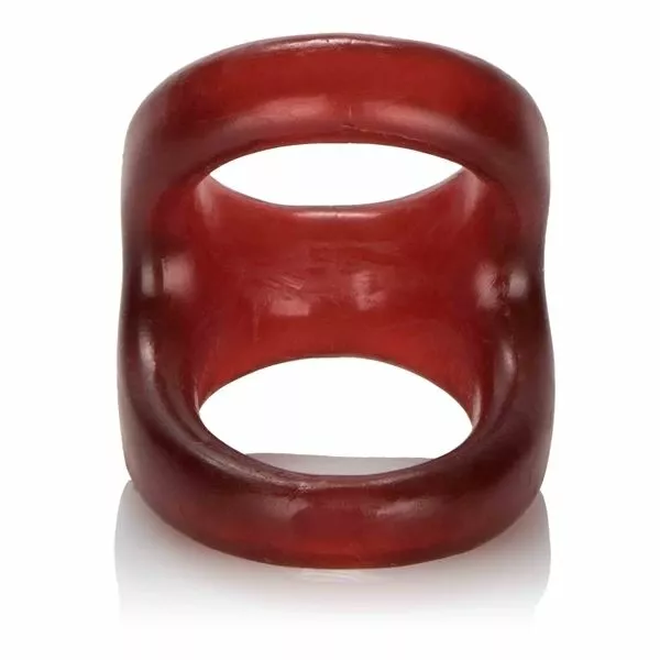 California Exotic Cockring En Ballsling - Rood - Afbeelding 2