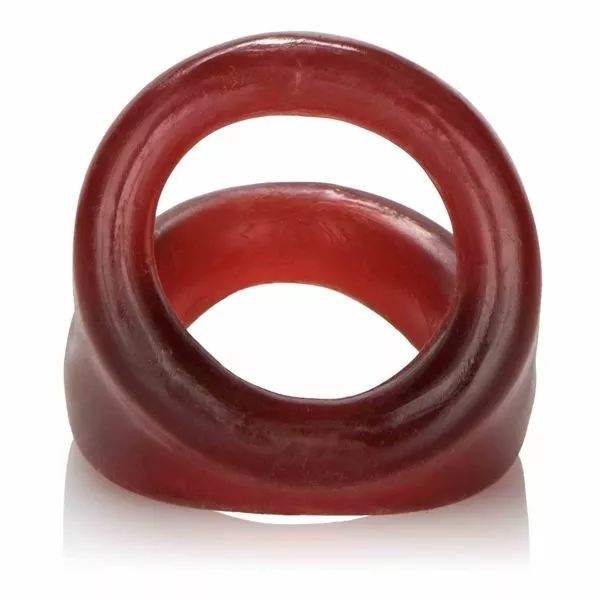 California Exotic Cockring En Ballsling - Rood - Afbeelding 4