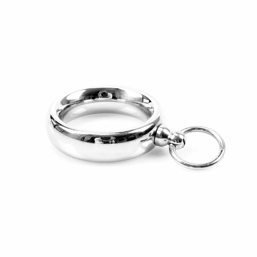 Spartan Steel Donut Cockring Met O Ring - 40mm
