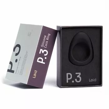 Cockring Zwart Siliconen - Laid - Afbeelding 5