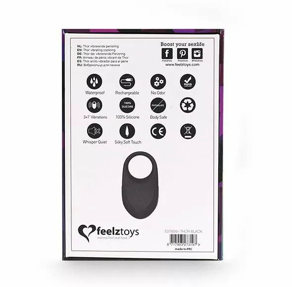 FeelzToys - Thor Cockring Zwart - Afbeelding 7