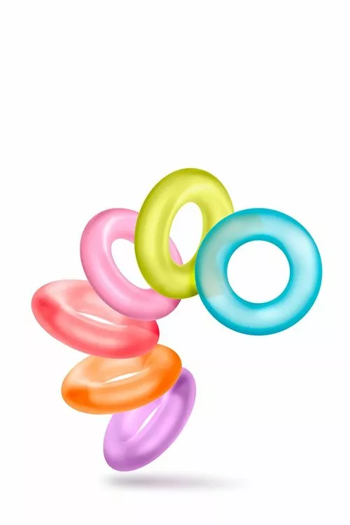 Blush Gekleurde Cockringen King Of The Ring - 6-Pack