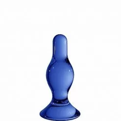 Shots - Chrystalino Glazen Buttplug Classy - Blauw