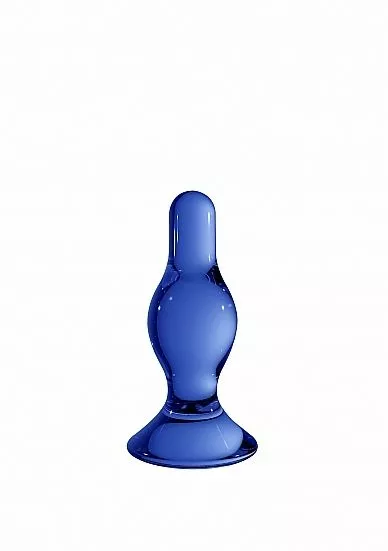 Shots - Chrystalino Glazen Buttplug Classy - Blauw