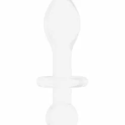 Shots - Chrystalino Glazen Buttplug Rocker - Wit