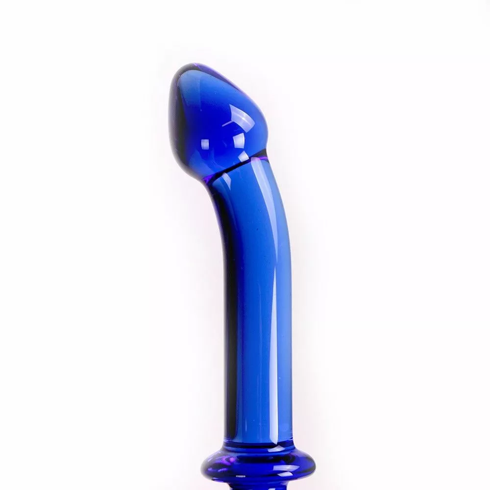 Kiotos Glazen Dildo Blue Double - Afbeelding 3