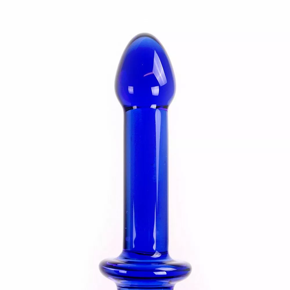 Kiotos Glazen Dildo Blue Double - Afbeelding 2