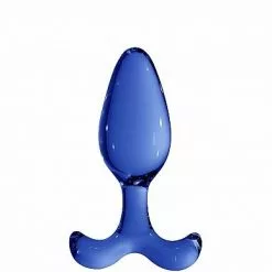 Shots - Chrystalino Glazen Buttplug Expert - Blauw