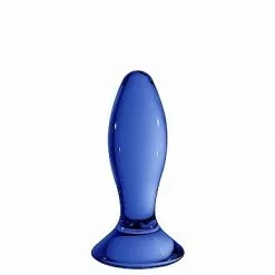 Shots - Chrystalino Glazen Dildo Follower - Blauw