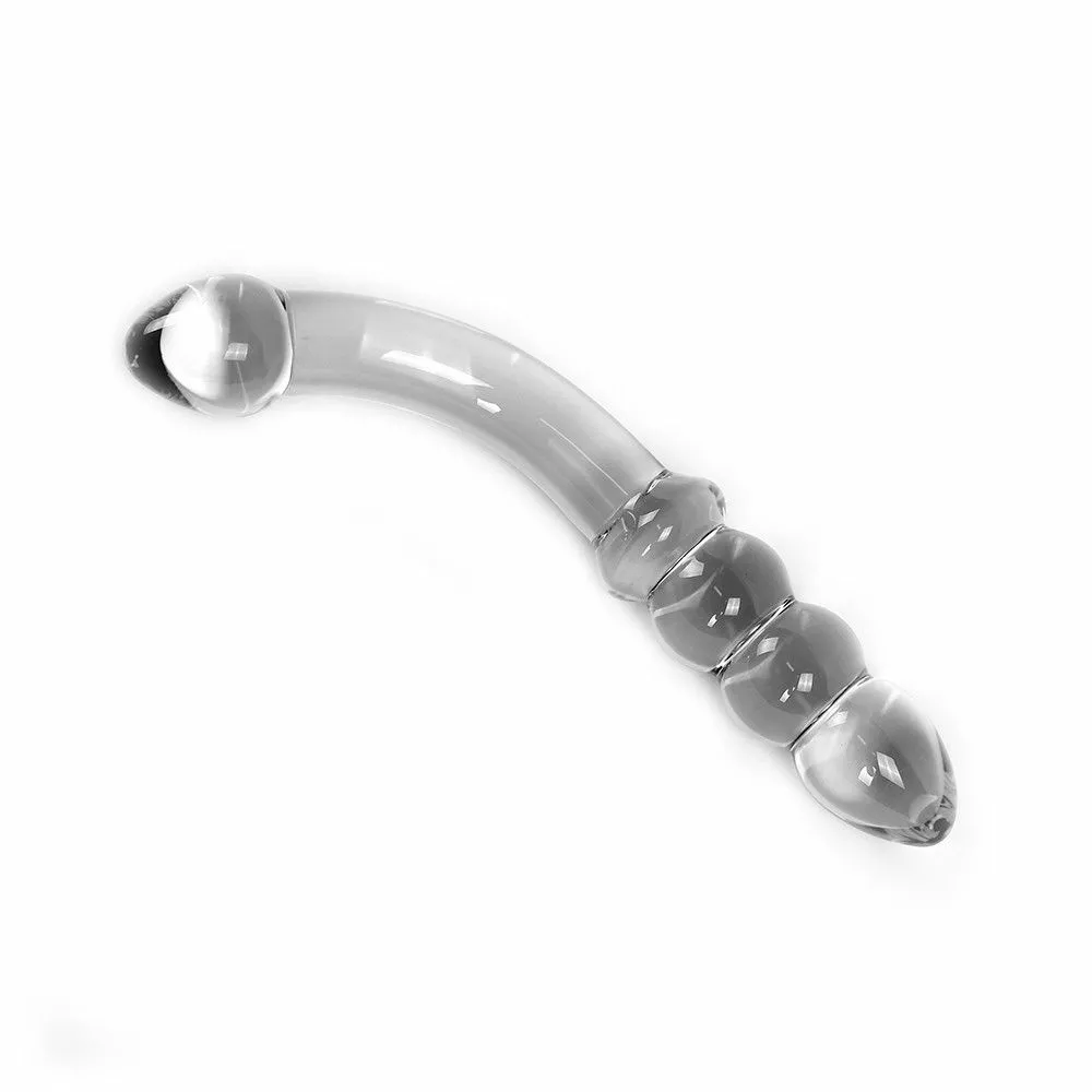 Kiotos Glazen Dildo Transparant Curve - Afbeelding 3