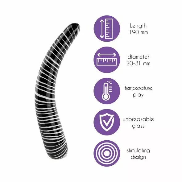 FeelzToys Glazzz Glazen Dildo Dark Desire - Afbeelding 4