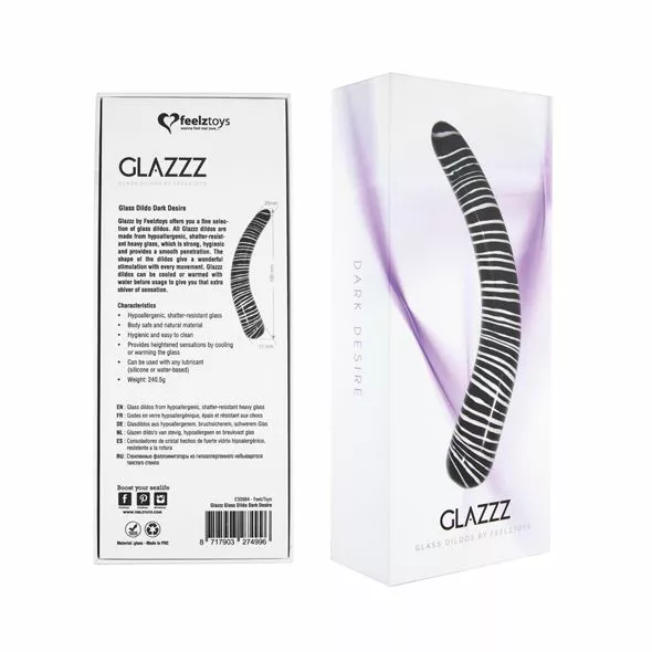 FeelzToys Glazzz Glazen Dildo Dark Desire - Afbeelding 2