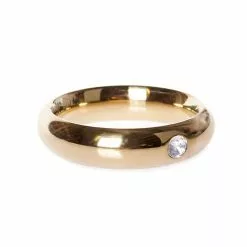 Kiotos Gouden Donut Cockring Met Juweel - 40 Mm