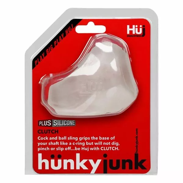 Hünkyjunk Clutch Cock & Ball Sling - Transparant - Afbeelding 4