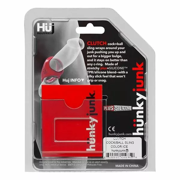 Hünkyjunk Clutch Cock & Ball Sling - Zwart - Afbeelding 2