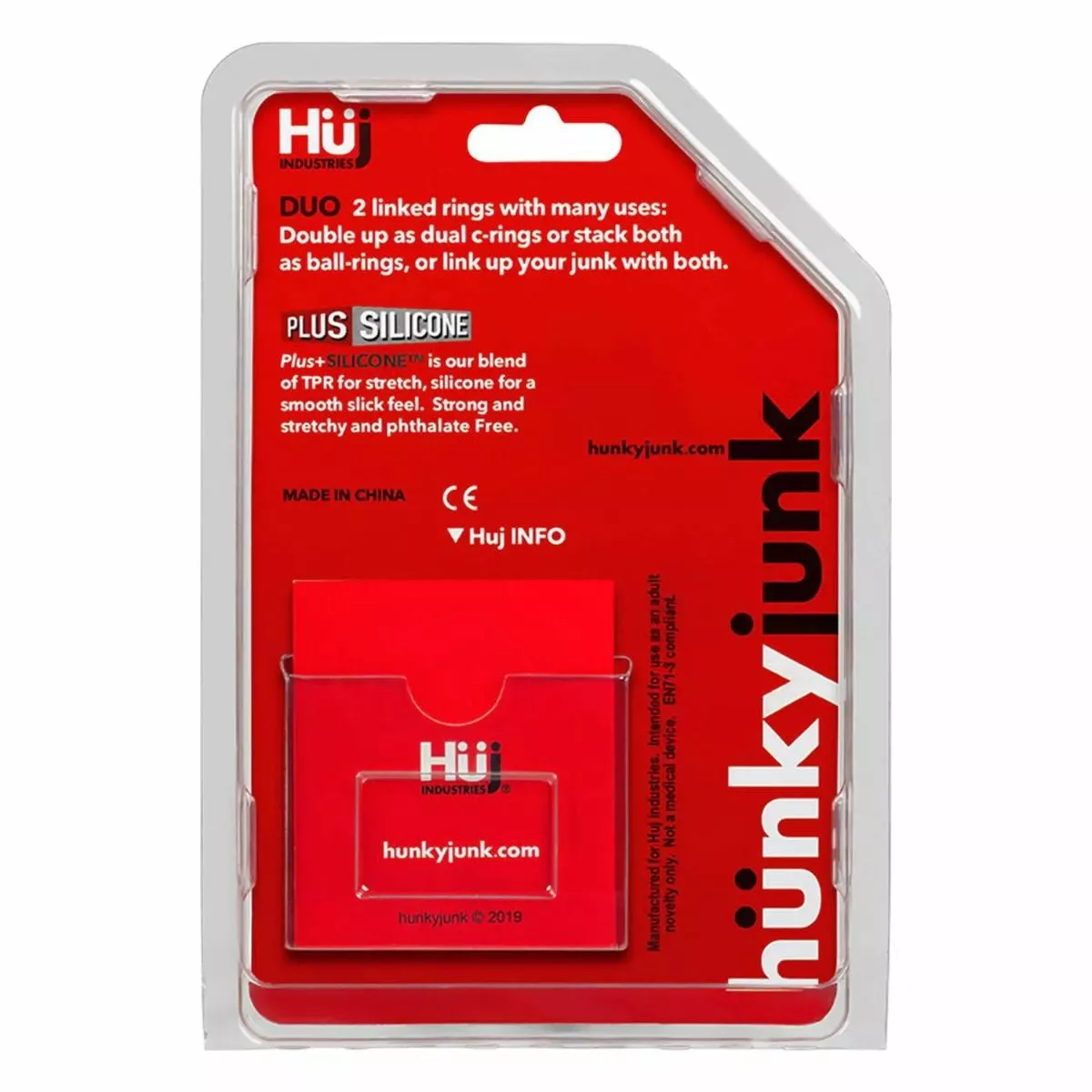 Hünkyjunk Cock & Ball Rings - Blauw - Afbeelding 6