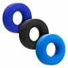 Hünkyjunk Hunkyjunk Cockring 3-Pack - Zwart / Blauw
