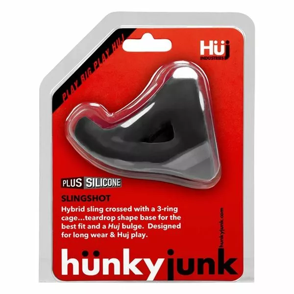 Hünkyjunk Slingshot 3 Teardrop Cocksling - Black Tar - Afbeelding 4