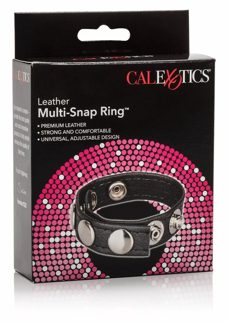 California Exotic Leren Snap Ring Adonis - Afbeelding 3
