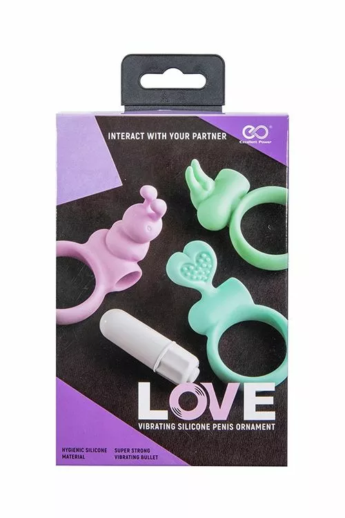 NMC Toys Love Set - 3 Cock Ringen Met Vibratie - Afbeelding 2