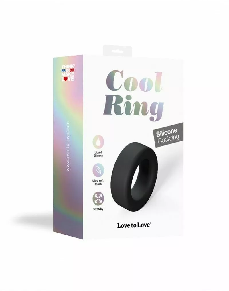Love 2 Love Love To Love Cockring Cool - Zwart - Afbeelding 5