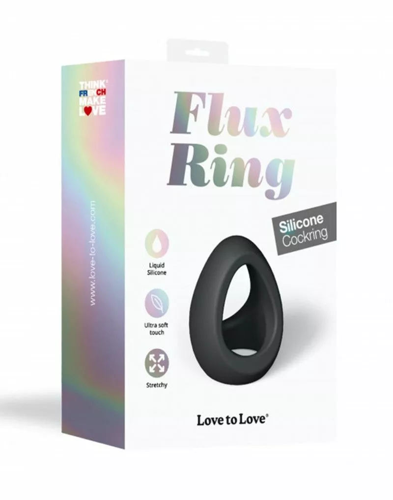 Love 2 Love Love To Love Cockring Flux - Zwart - Afbeelding 6