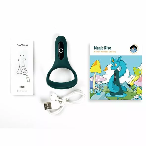 Magic Motion Rise Smart Draagbare Cockring - Groen - Afbeelding 2