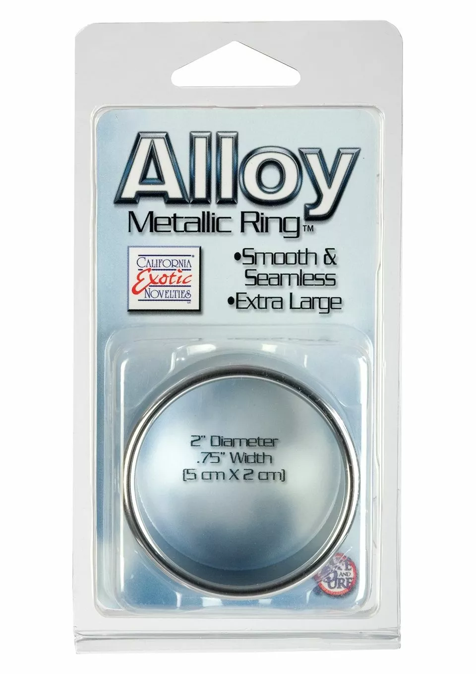 California Exotic Metalen Cockring-38 Mm - Afbeelding 4