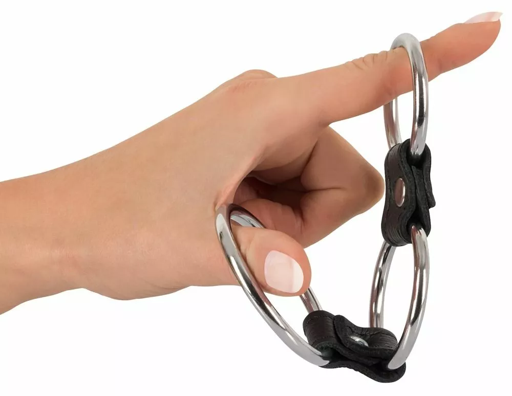 Bad Kitty Metalen Penisring Met 3 Ringen - Afbeelding 2