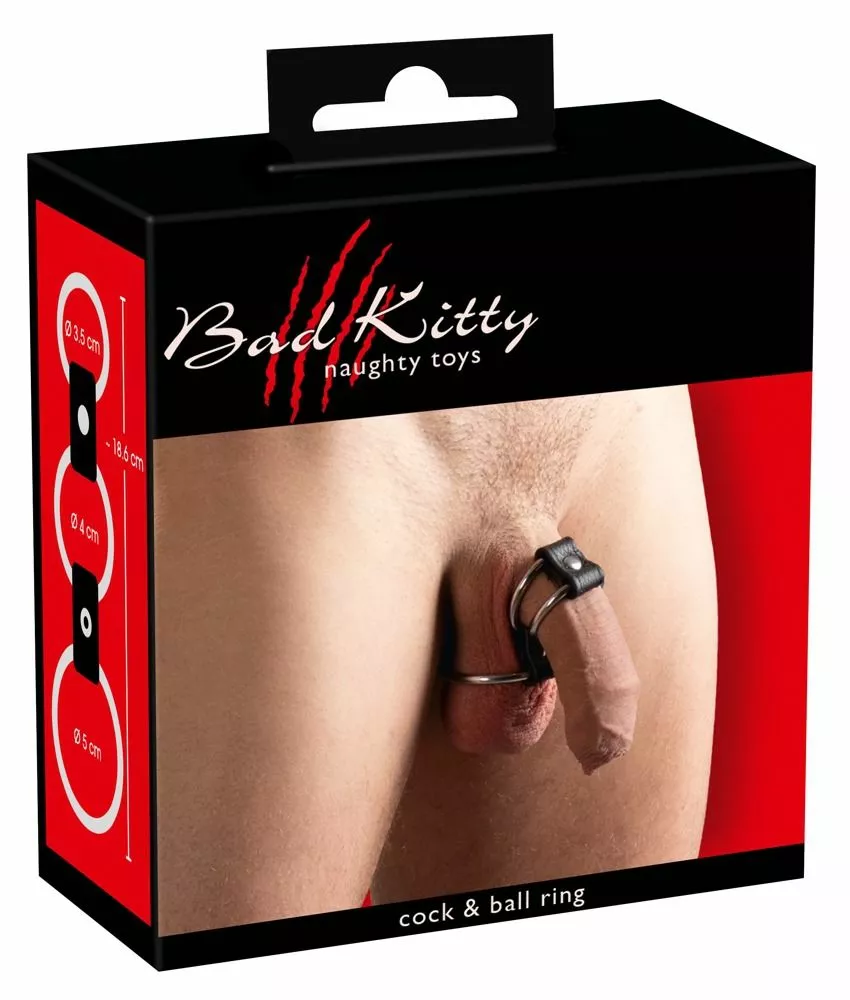 Bad Kitty Metalen Penisring Met 3 Ringen - Afbeelding 5