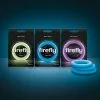 NS Novelties Glow In The Dark - Penisring In Diverse Kleuren - Maat S -Wit
