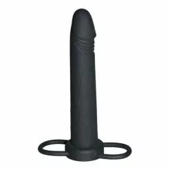 Ouch! Realistic Treasure Black, Cockring Met Dildo