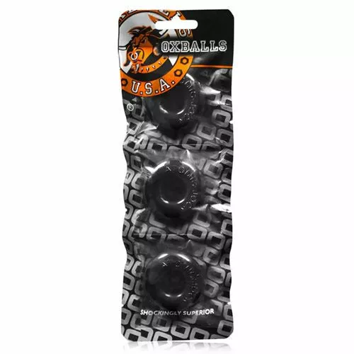 Oxballs Donut Ringer Cockring Set Zwart - Small - Afbeelding 3