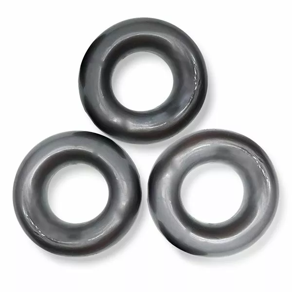 Oxballs Fat Willy 3-pack Cockringen - Grijs