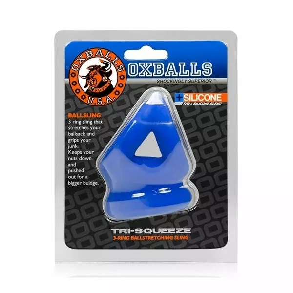 Oxballs Cocksling Met Ballstretcher - Tri Squeeze-Zwart - Afbeelding 11
