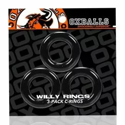 Oxballs Willy Cockring 3 Pack - Zwart