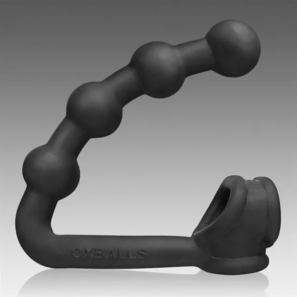 Oxballs Anaalballen Met Cock- En Balring Zwart - Afbeelding 2