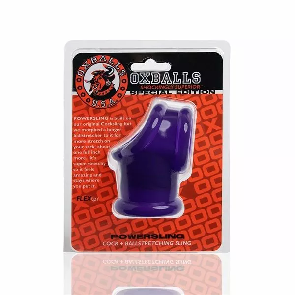 Oxballs Powersling Cocksling & Ballstretcher - Paars - Afbeelding 5