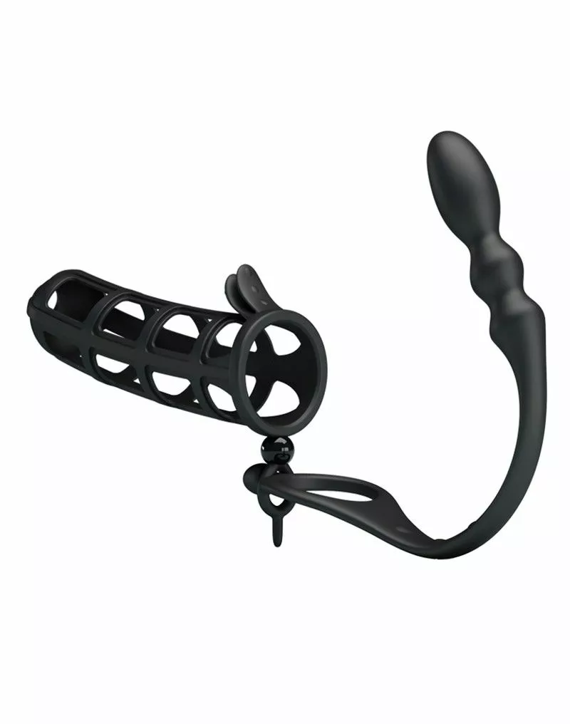 Crazy Bull Penis Sleeve Met Anaalplug - Afbeelding 6