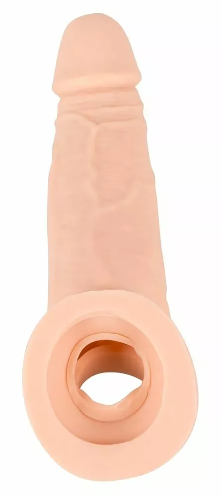 Nature Skin Penis Sleeve Met Verlenging - Huidskleur - Afbeelding 5